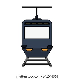 color image funicular cable railway