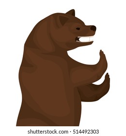 color image with half body bear