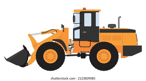 Color image of a loader. Vector illustration.