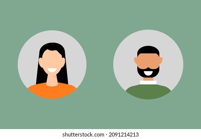 Imagen de color de un hombre sobre un fondo gris, ilustración vectorial