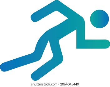 Color image of people exercising by running