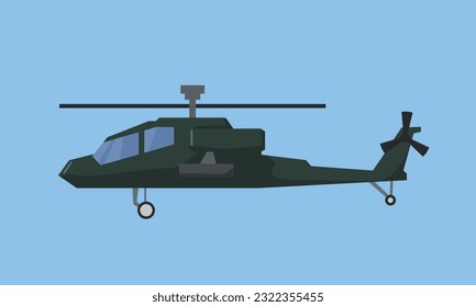Color image of a plane helicopter.