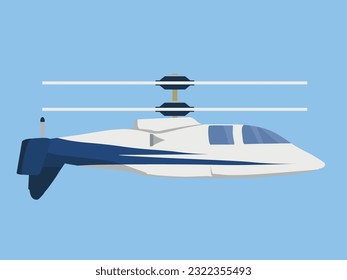 
Color image of a plane helicopter.
