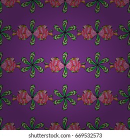 Color image of repeating and alternating constituent elements. Abstract Vector illustration. Decorative ornament. Seamless pattern with fishes.