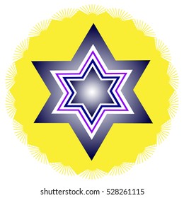 The color image is the Star of David