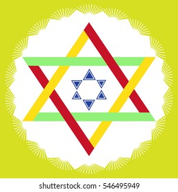The color image is the Star of David