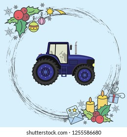 Color image. Tractor