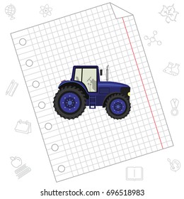 Color image. Tractor