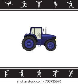 Color image. Tractor
