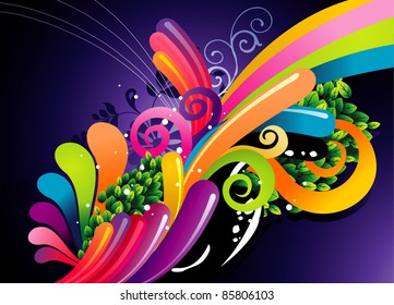 color imagination vector illustration