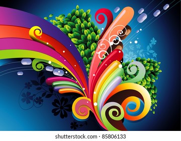 color imagination vector illustration
