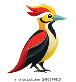 color imperial woodpecker Illustrator file 
