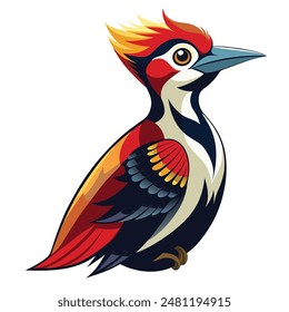 color imperial woodpecker illustrator file
