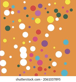 Color Indigo Multicolor Red Orange Print. Green Pastel Circles Children Dark Design Pic. Kids Rainbow White Yellow Pink Polka Dots Composition. Play Blue Turquoise Colorful Purple Wallpaper.