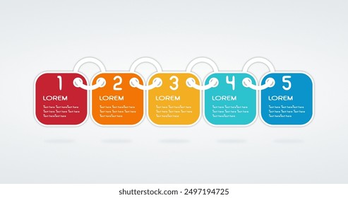 color infographic background vector design