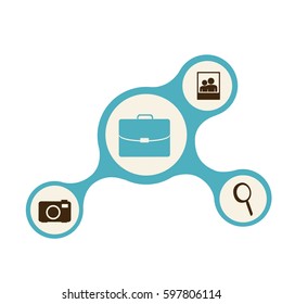 color infographic of personal storage files vector illustration
