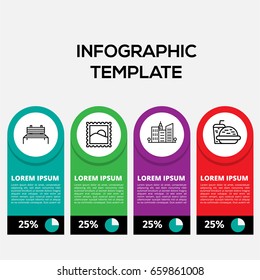 Color infographic template, can be used for workflow layout, diagram, annual report, web design.