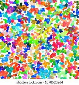 El fondo de la tinta de color se desliza sin problemas. Dibujando en la escuela. Luminosa ilustración de verano con puntos. Patrón sin inconvenientes para papel de pared, rellenos de patrones, fondo de página web, texturas superficiales.