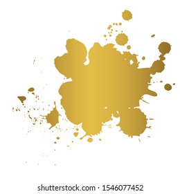Color ink splashes. Grunge splatters. Abstract background. Grunge text banners