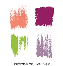 Colores salpicados de tinta. Manchas gruesas.Antecedentes abstractos. Pancartas de texto gruesas. Trazo de pincel vectorial. Textura angustiada. Elementos de diseño gruesos, pinceles.