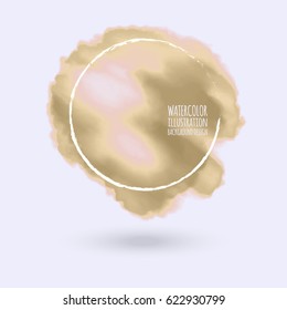 color ink spots, white background. vector illustration