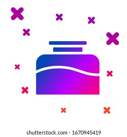 Color Inkwell icon isolated on white background. Gradient random dynamic shapes. Vector Illustration