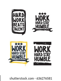 Color inspirational vector illustration set, motivational quotes typographic poster. Hand drawn phrases for t-shirts posters web mobile phone etc