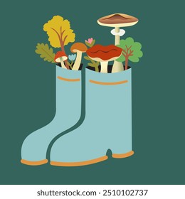 color isolated autumn fall vector illustration. element for banner poster print design decor backgrounds