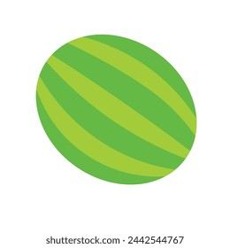 color isolated watermelon fruit in flat style in vector. image of natural healthy eco food.template for logo sticker poster print decor design