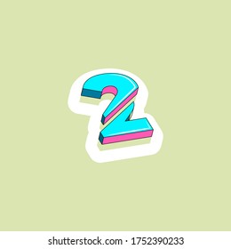 color isometric 3d font, three-dimensional alphabet, vector illustration