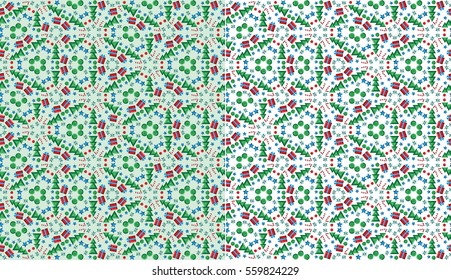 Color kaleidoscope backgrounds set