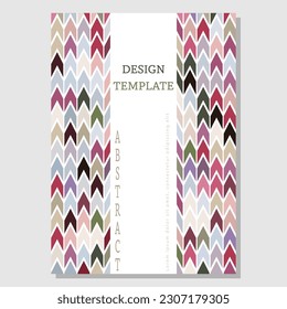 A color kaleidoscope. the layout of the composition for the creative idea of the design of title pages, covers, books, brochures, leaflets, posters, booklets. Layout of the interior 