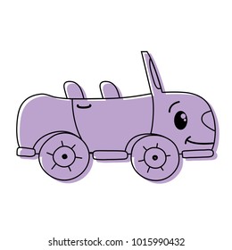 color kawaii happy sport car transport