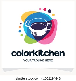 Color Kitchen Logo Design Template Inspiration