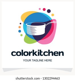 Color Kitchen Logo Design Template Inspiration