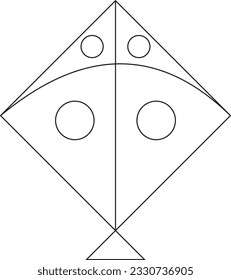 Falten Sie die Drachen ein und fügen Sie dem Drachen von Kindern und Kindern Muster oder Designs hinzu.