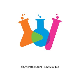 Color Lab Logo Template, Icon, Symbol - Vector