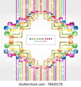 color label banner glossy background shinny