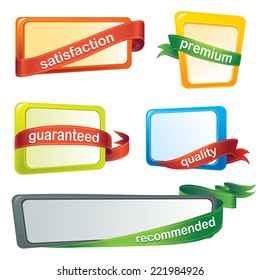 Color label and banner set
