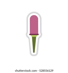 color label design collection of musical microphone in flat style