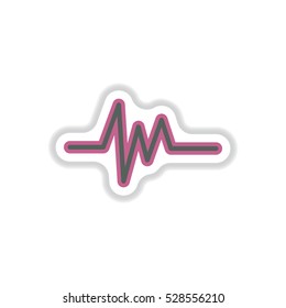 color label design collection of sound and audio waves