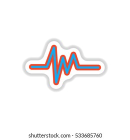 color label design collection of sound music and audio equalizer waves
