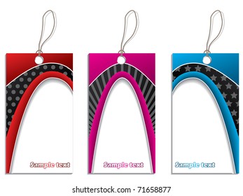 Color label design set