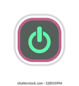 color label design vector icon design button music on off
