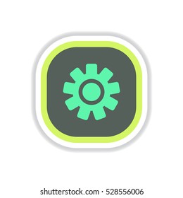 color label design vector icon design button music settings