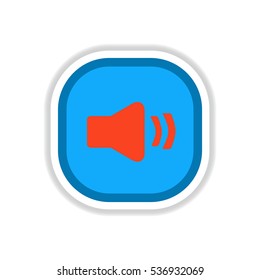 color label design vector icon design button music sound on