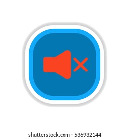 color label design vector icon design button music sound off