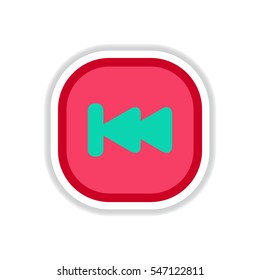 color label design vector icon design button music