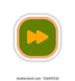 color label design vector icon design button music