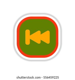 color label design vector icon design button music